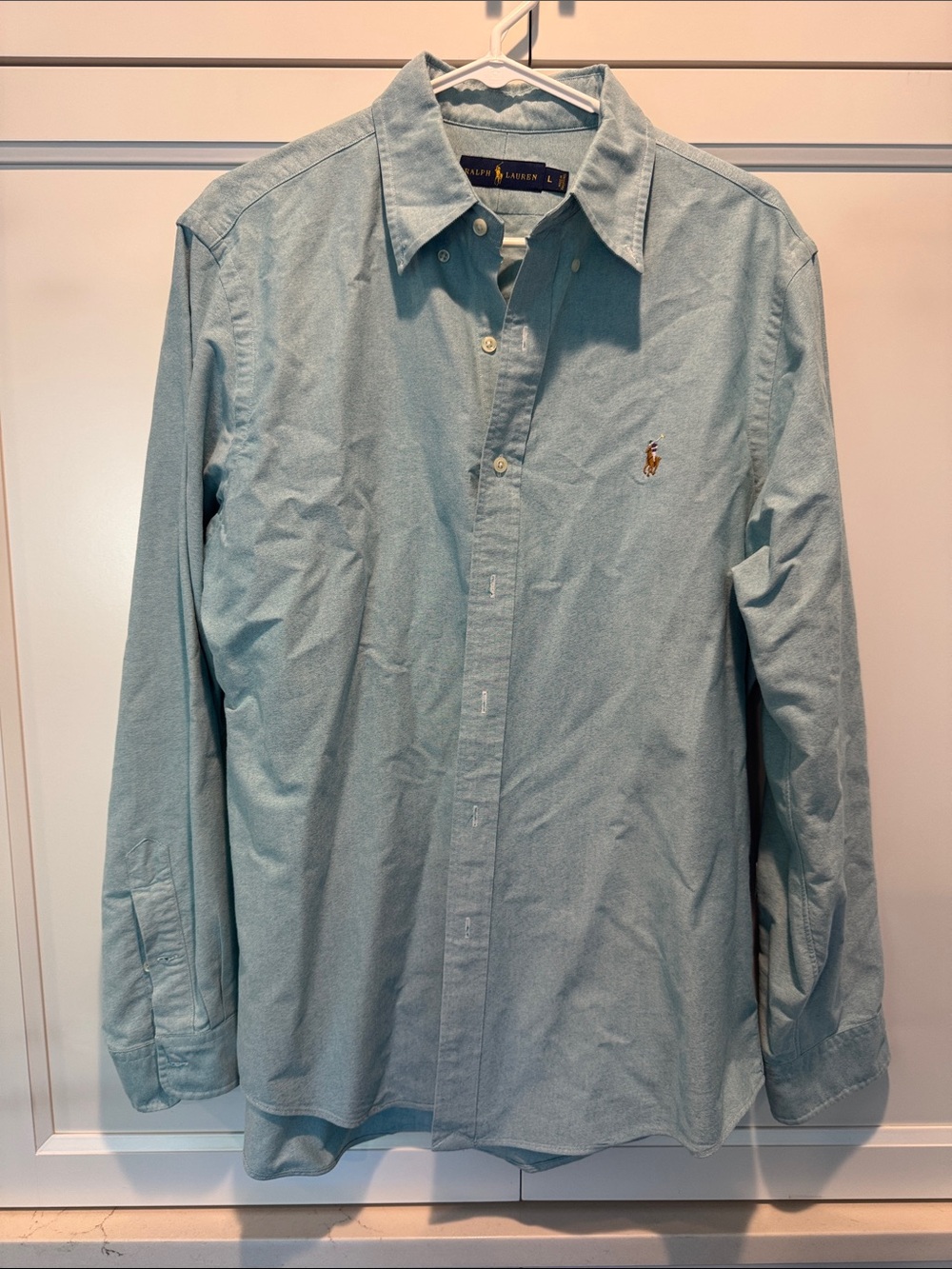 Ralph Lauren Men's Button-Down Dress Shirt - Pale Green